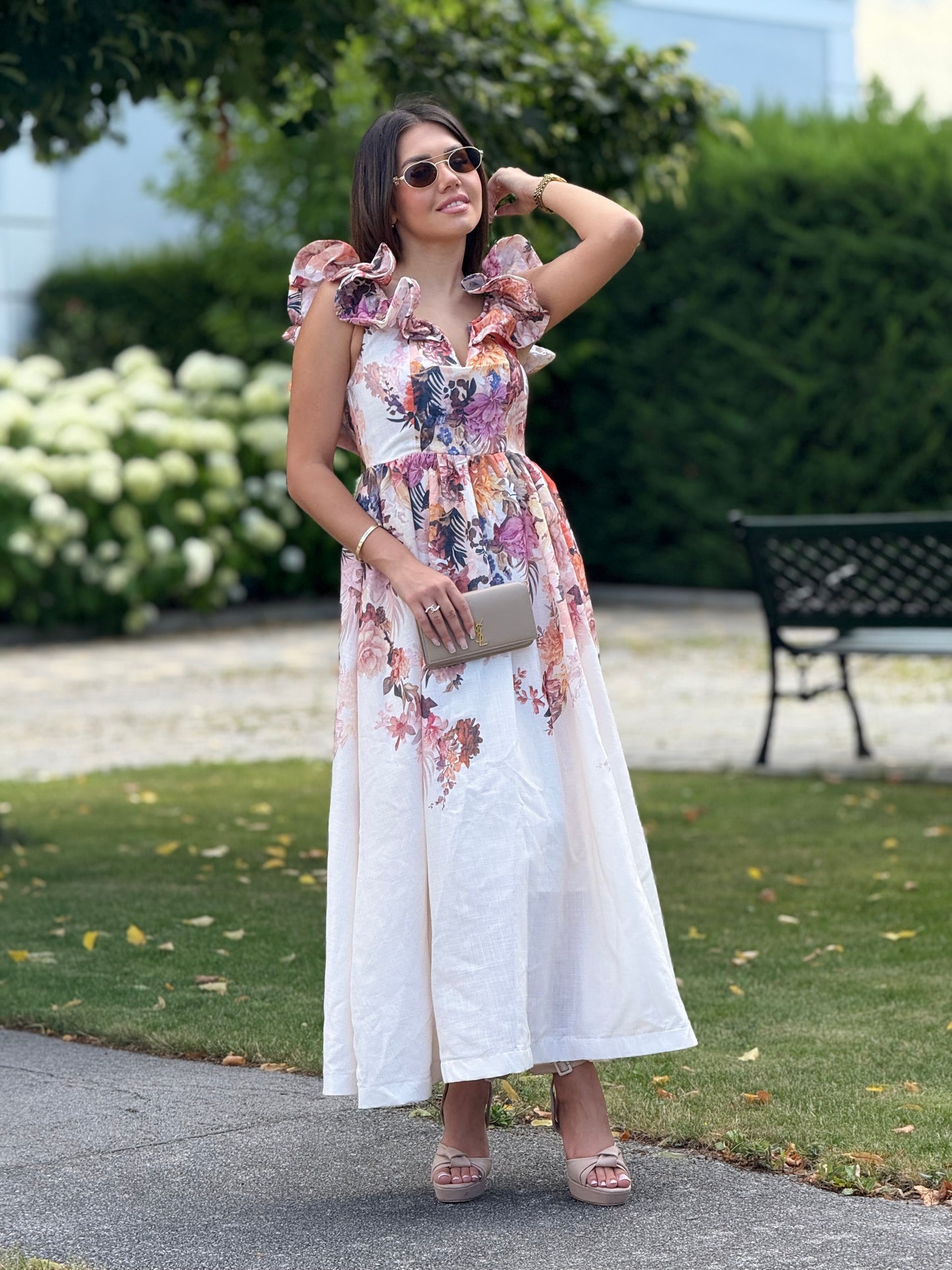 Dress with ruffles