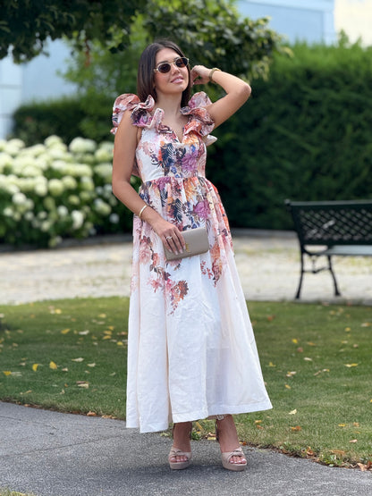 Dress with ruffles
