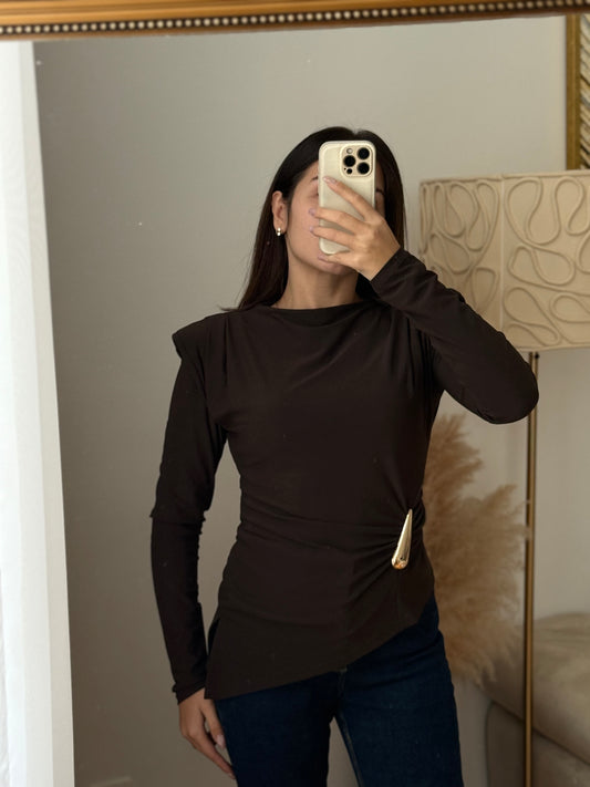 Top with gold detail