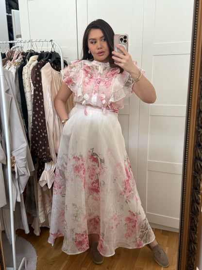 Floral Set / Bluse and Skirt