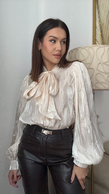 Shirt with Pearls