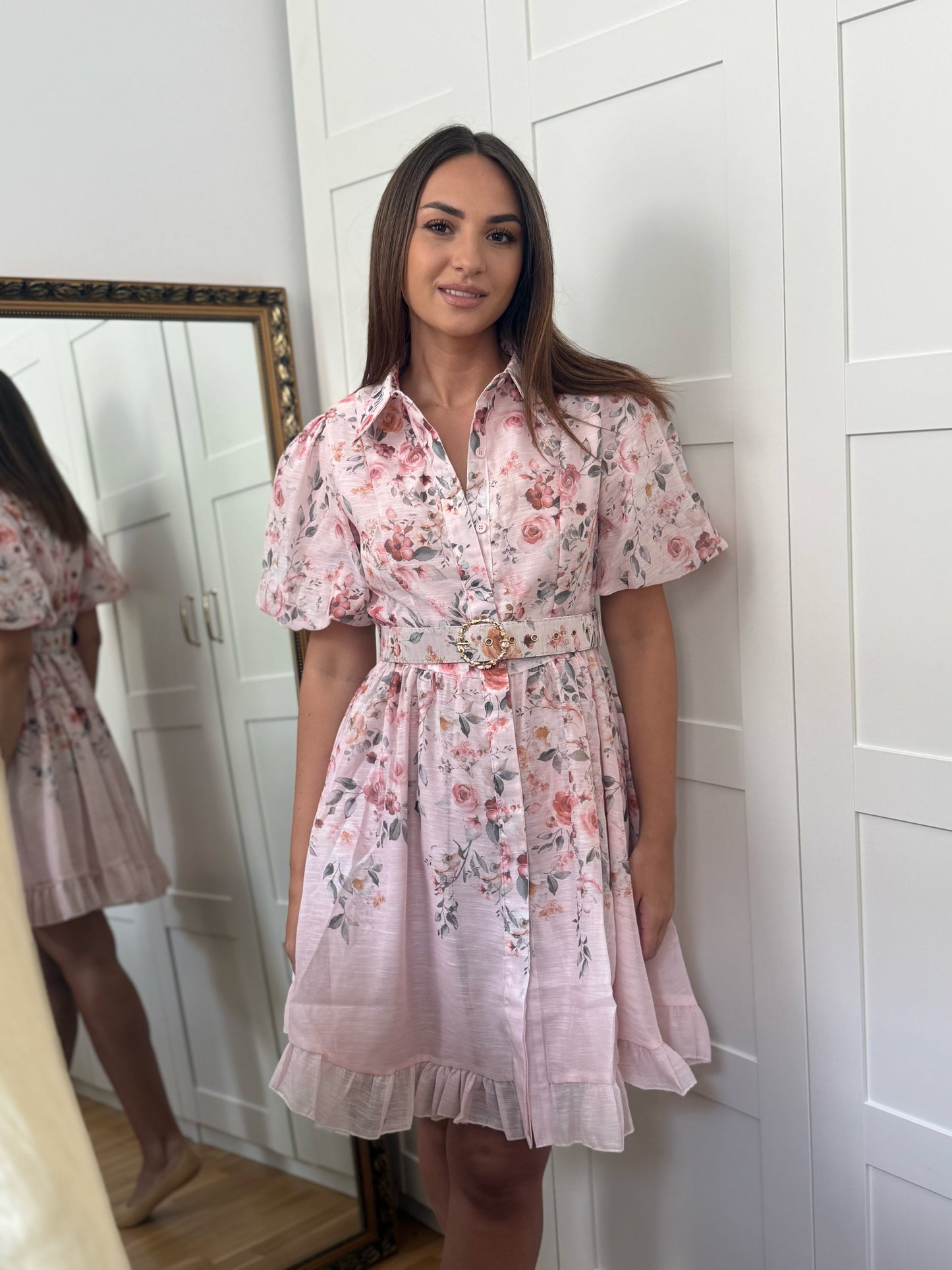 FLORAL Dress with belt
