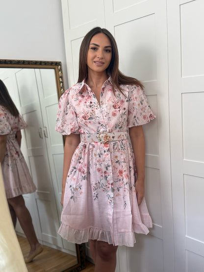 FLORAL Dress with belt