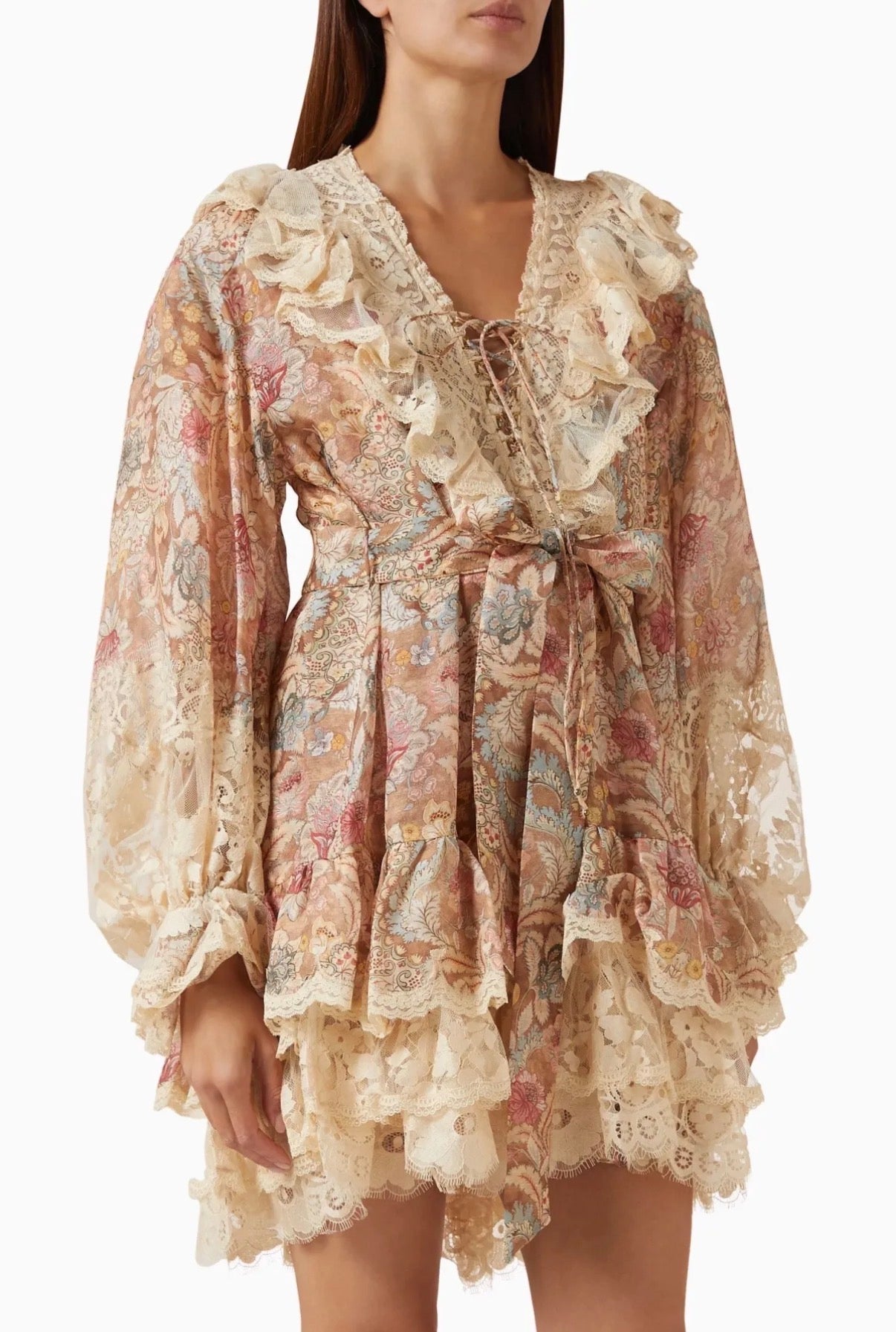 Bohemian Floral Lace Dress