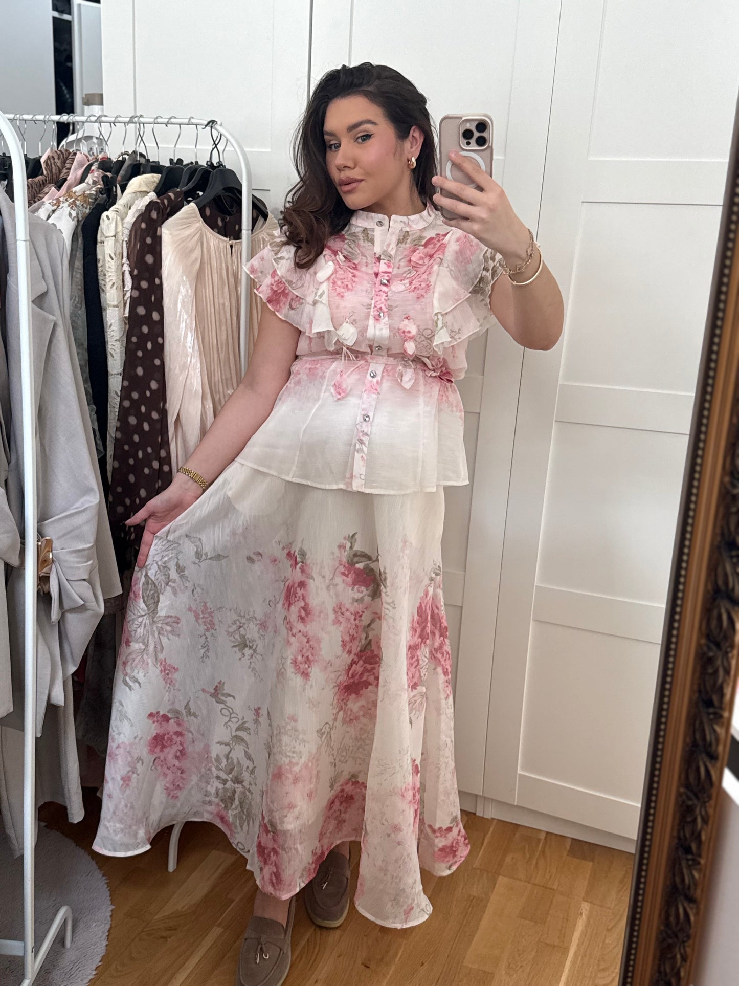 Floral Set / Bluse and Skirt