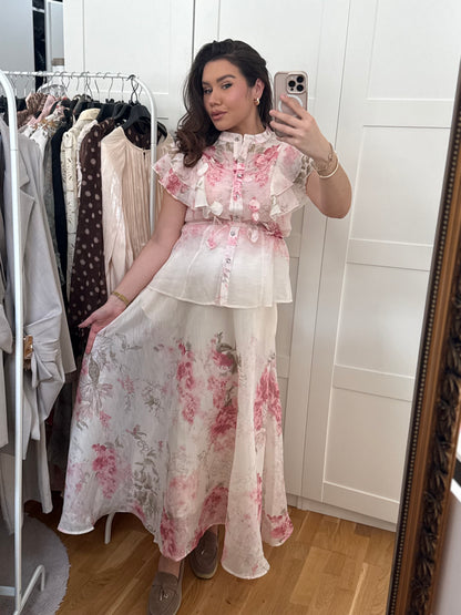 Floral Set / Bluse and Skirt