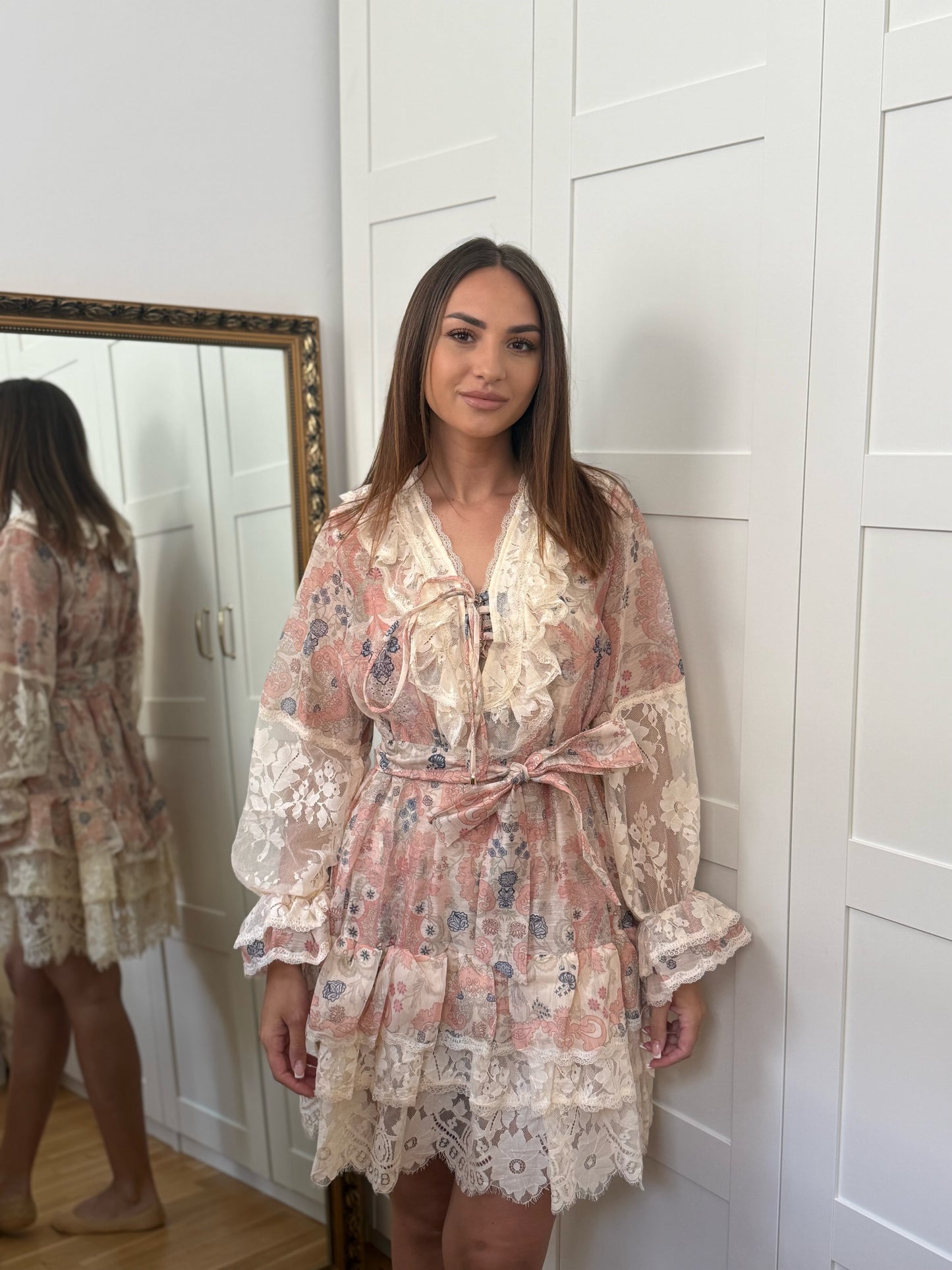 Bohemian Floral Lace Dress