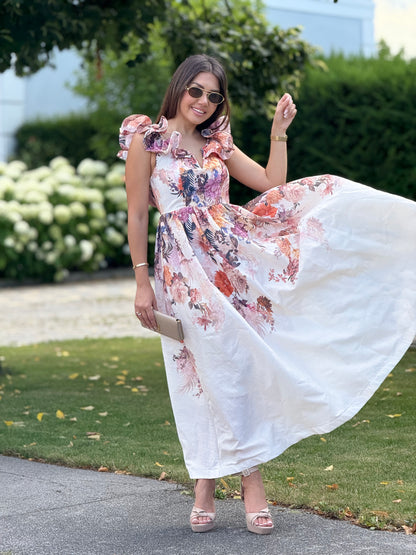 Dress with ruffles