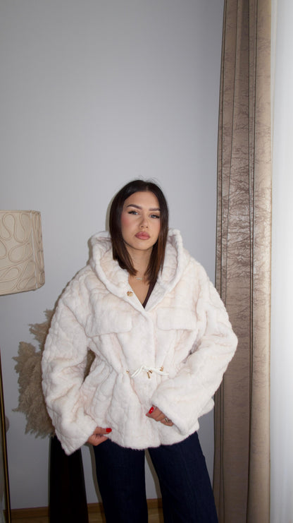 Faux fur coat