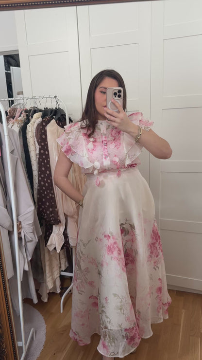 Floral Set / Bluse and Skirt