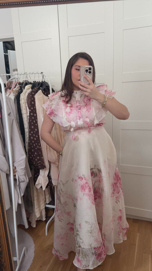Floral Set / Bluse and Skirt
